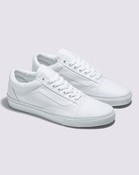 Old Skool Wide Canvas True White Classics Shoe | Vans online