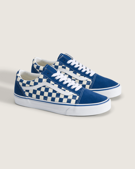 Old Skool Checkerboard Shoe in Checkerboard True Blue / White | Vans discount