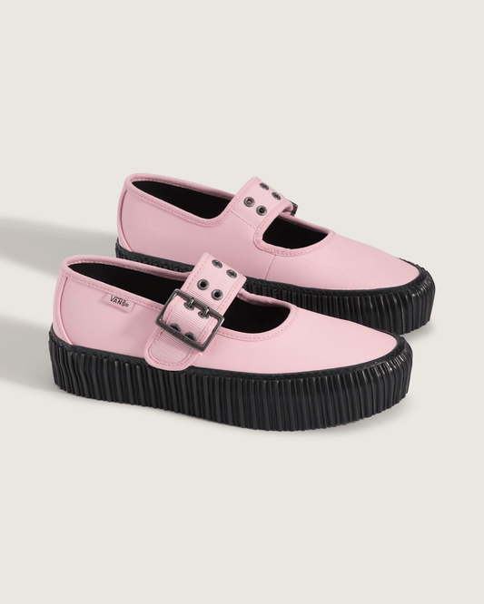 Mary Jane Creeper Shoe in Coral Blush Pink | Vans discount