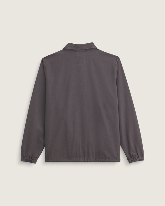 Torrey Pigment Canvas Coaches Jacket in Asphalt Grey | Vans on sale