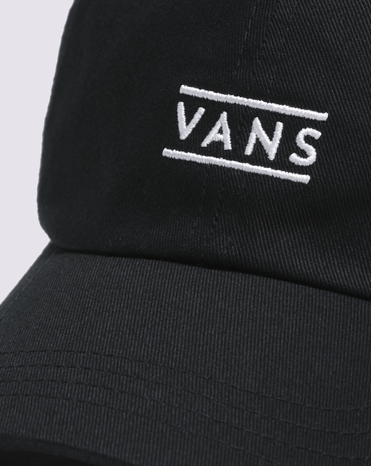 Half Box Curved Bill Jockey Hat in Black | Vans on sale