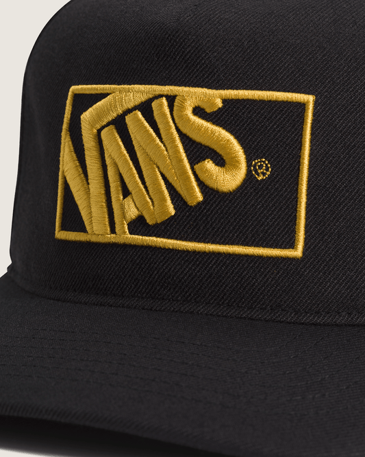 Vans Formula Snapback Hat in Black / Burnt Gold Yellow | Vans near me