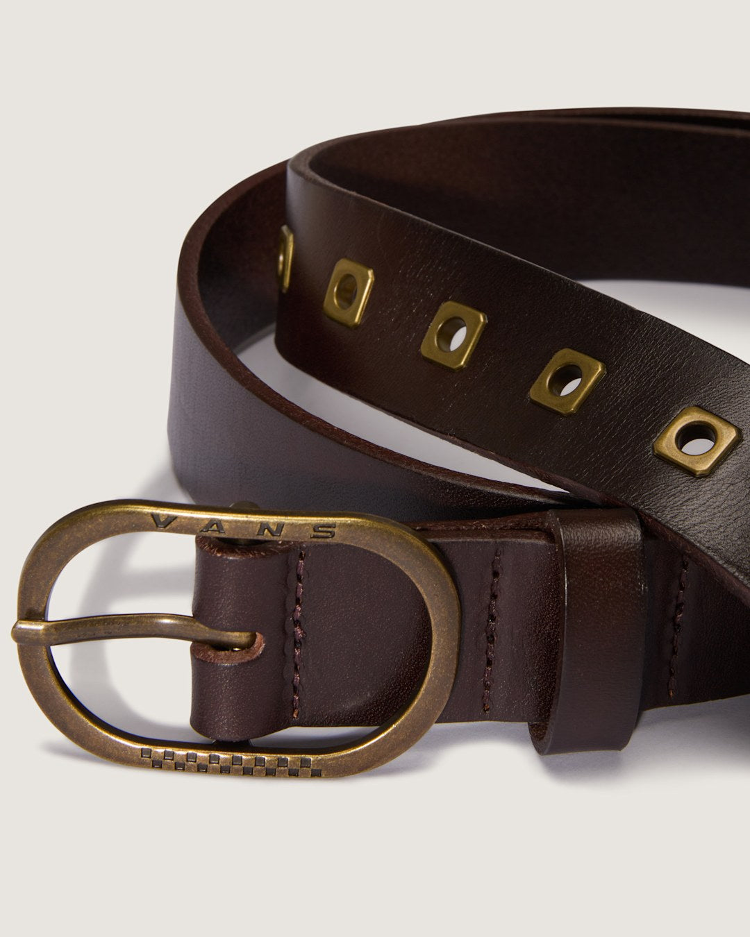 Determined Leather Belt in Coal Brown | Vans discount