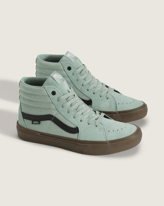 BMX Sk8-Hi Gum Shoe in Grey / Olive Green | Vans near me