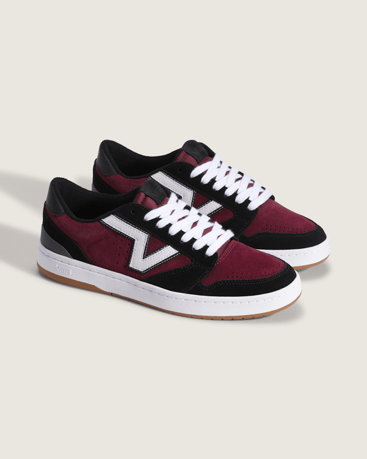 Lowland 2.0 Shoe in Black / Port Red | Vans near me