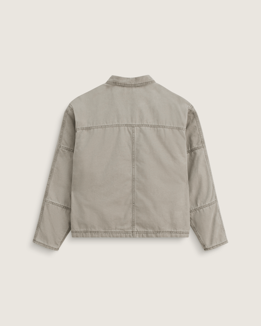 Umber Pigment Canvas Jacket in Aluminum Grey | Vans online
