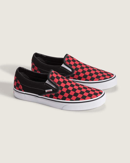 Classic Slip-On Checkerboard Shoe in Checkerboard Crimson Haze Red | Vans sale