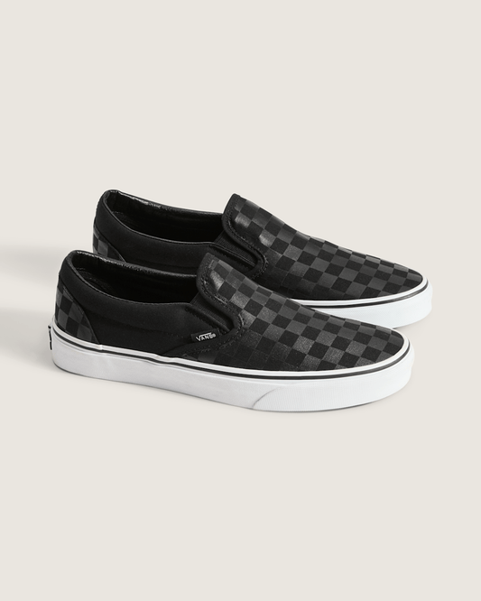 Classic Checkerboard Slip-On Black/Black Shoe | Vans on sale