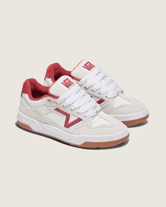 Upland Shoe in White / Sun-Dried Tomato Red | Vans online