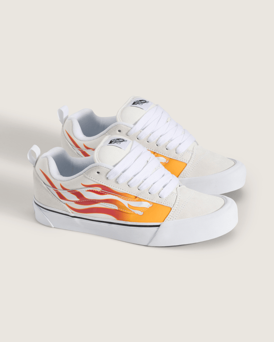 Knu Skool Shoe in Flame Red / Orange / Yellow | Vans outlet