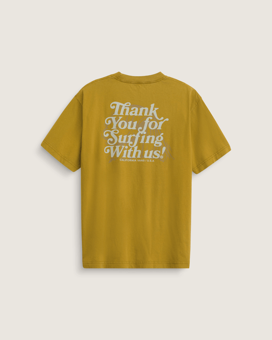 Thanks For Surfin T-Shirt in Burnt Gold Yellow | Vans discount