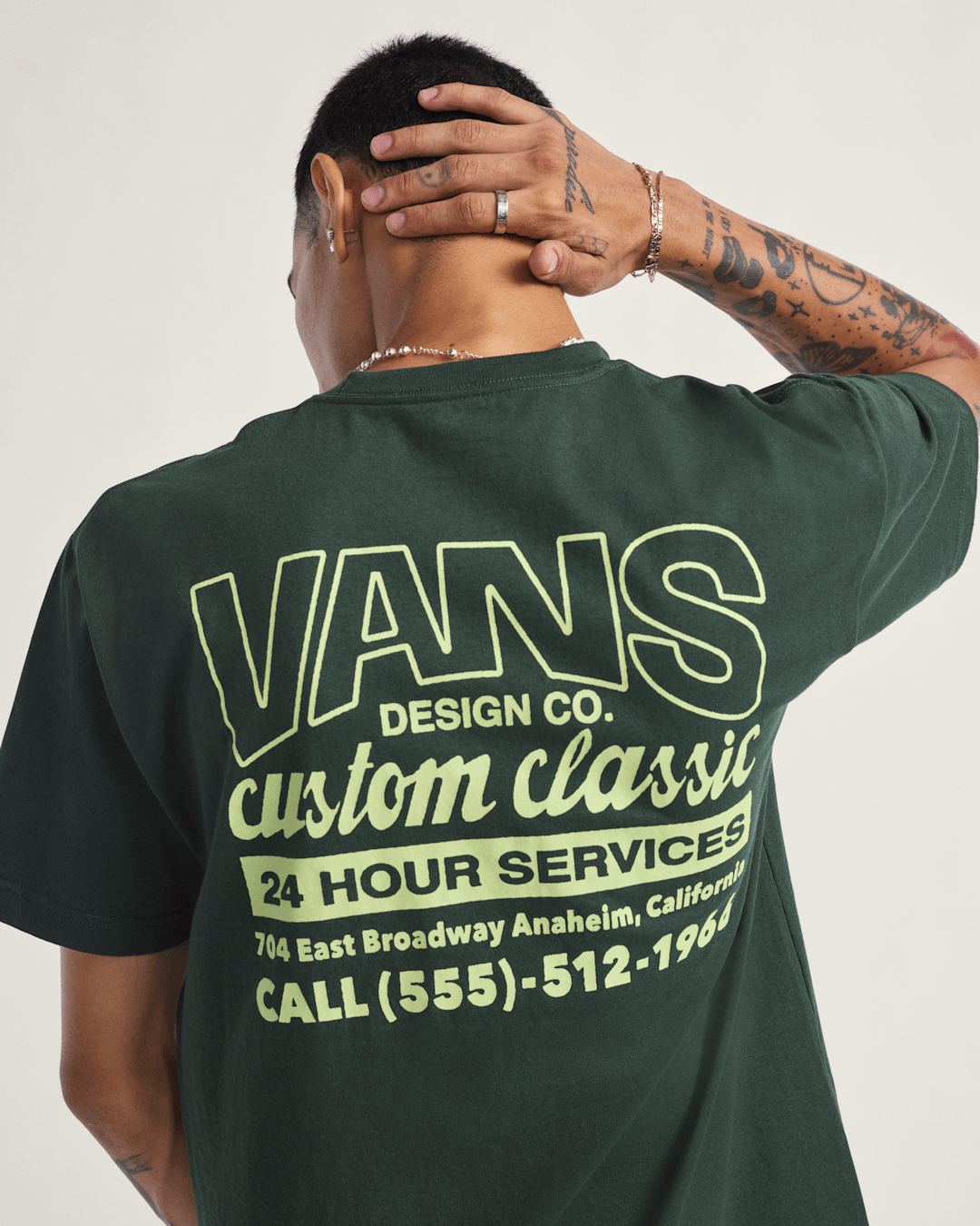 Shop Front T-Shirt in Dried Kelp Green | Vans on sale