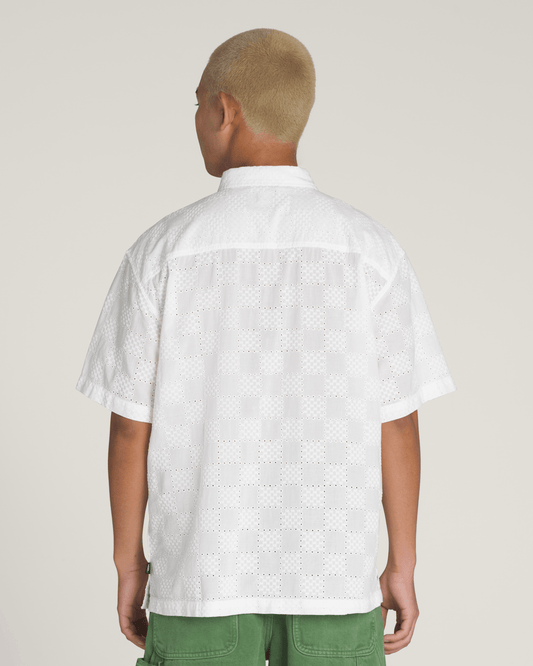 Wayside Eyelet Woven Shirt in White | Vans on sale