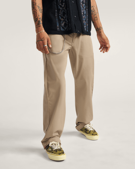 Authentic Chino Relaxed Pants in Desert Taupe Brown | Vans outlet