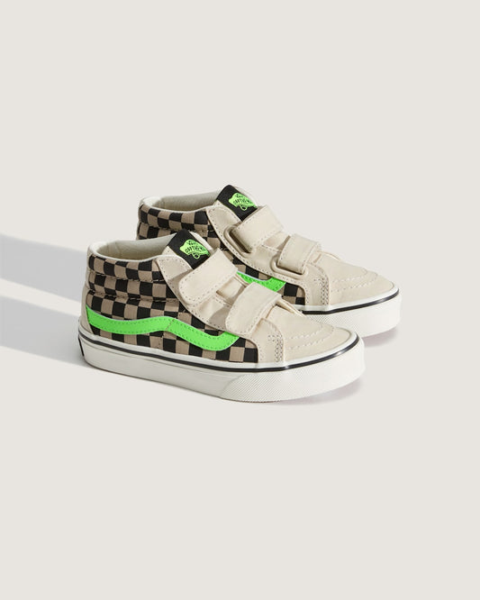 Little Kids Sk8-Mid V Shoe in Glow-in-the-Dark Taupe Mist Grey | Vans sale