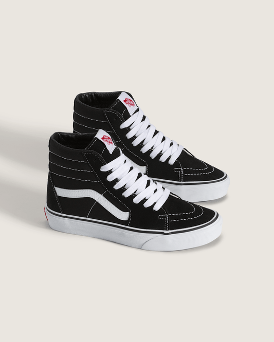 Big Kids Sk8-Hi Shoe in Black / White | Vans outlet