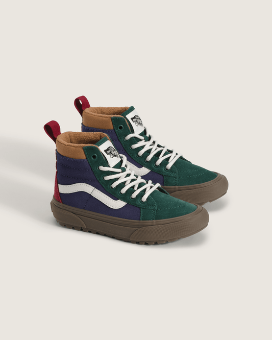 Little Kids Sk8-Hi Water Resistant Gum Shoe in Blue / Green | Vans on sale