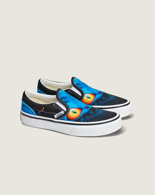 KPop Demon Hunters x Vans Little Kids Classic Slip-On Shoe in Kpop Demon Hunters Black | Vans online