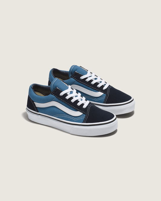 Kids Old Skool Navy/True White Shoes | Vans outlet