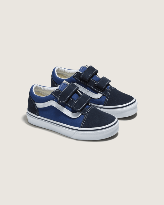 Kids Old Skool V Navy/True White Shoes | Vans outlet
