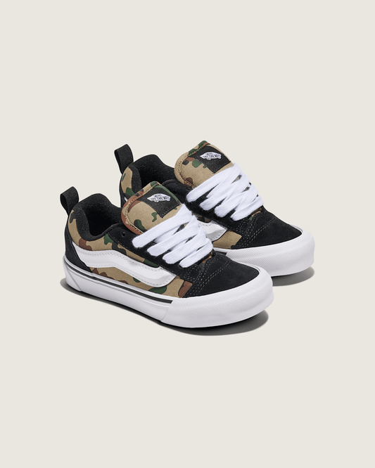 Little Kids Knu Skool Shoe in Camo Jungle Green | Vans sale