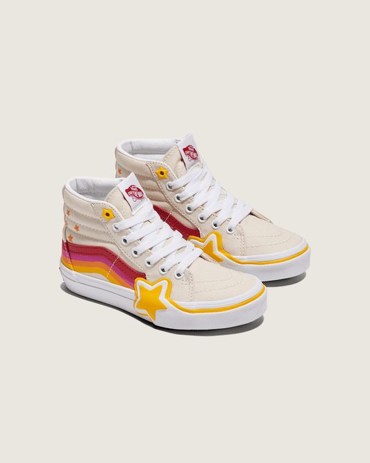 Little Kids Sk8-Hi Shoe in Rainbow Red / Yellow / Beige | Vans near me