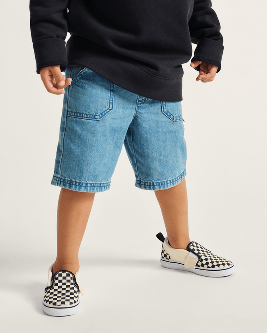 Toddler Slip-On V Checkerboard Black/Whitee Shoes | Vans near me