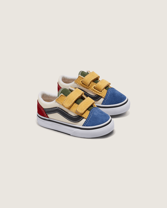 Toddler Old Skool V Shoe in Red / Blue | Vans discount