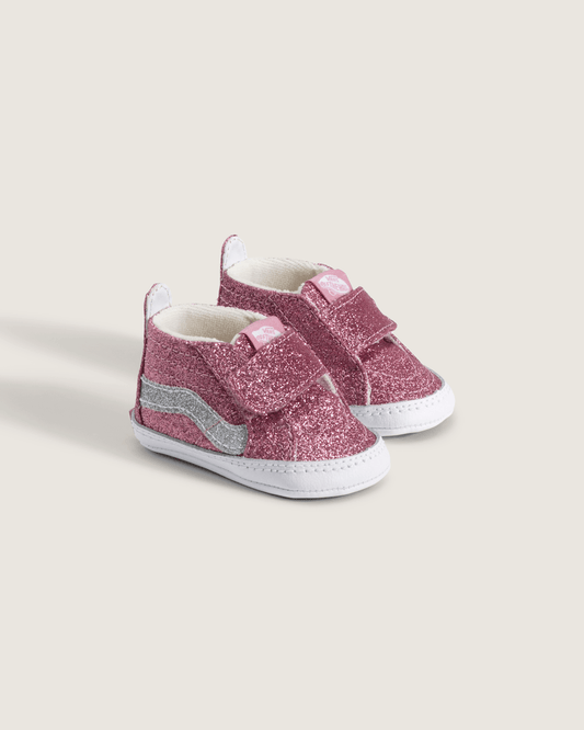 Infant SK8-Hi Crib Shoe in Glitter Dawn Pink | Vans on sale