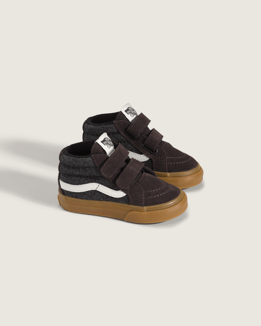 Toddler Sk8-Mid V Shoe in Black | Vans outlet