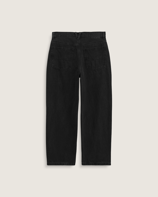 Kids Check-5 Loose Denim Pants in Stonewash Black | Vans near me