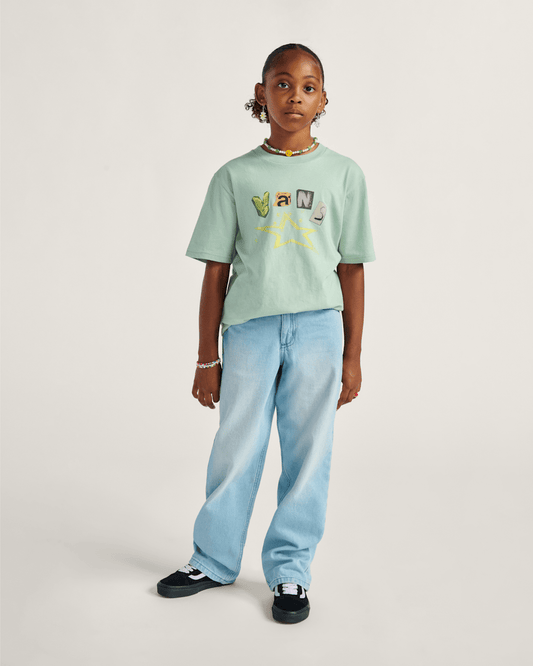 Kids Perforate T-Shirt in Olive Green | Vans online