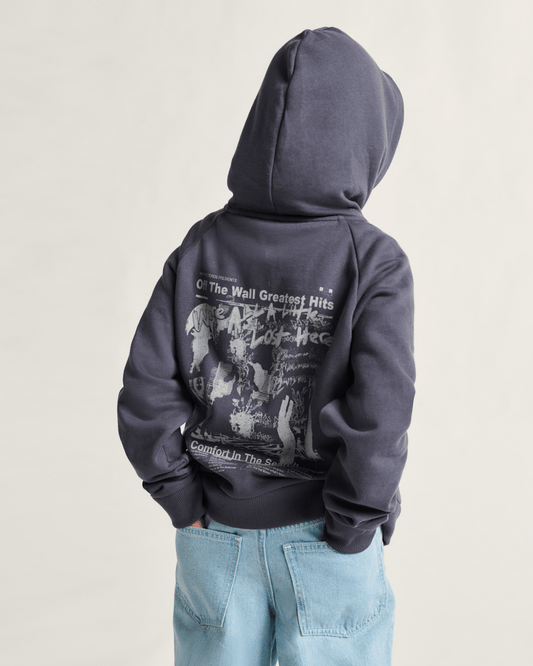 Kids Greatest Hits Zip Hoodie in Asphalt Grey | Vans discount