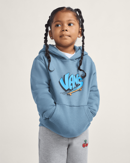 Little Kids Vans Sk8 Pullover Hoodie in Stormy Weather Black | Vans near me