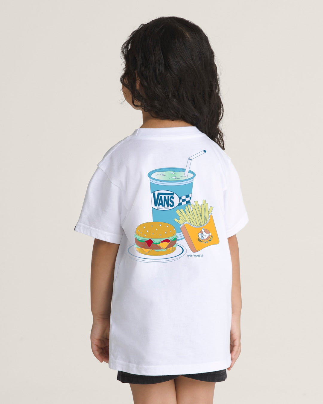 Little Kids Mealin and Dealin T-Shirt in White | Vans near me