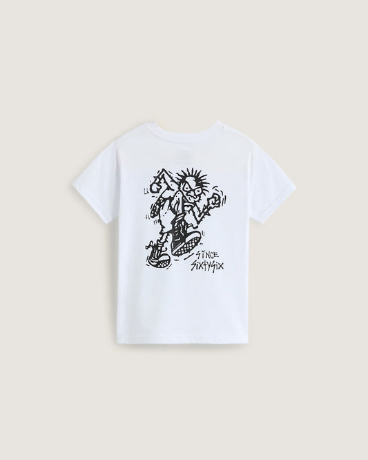 Little Kids Stomper T-Shirt in White | Vans online