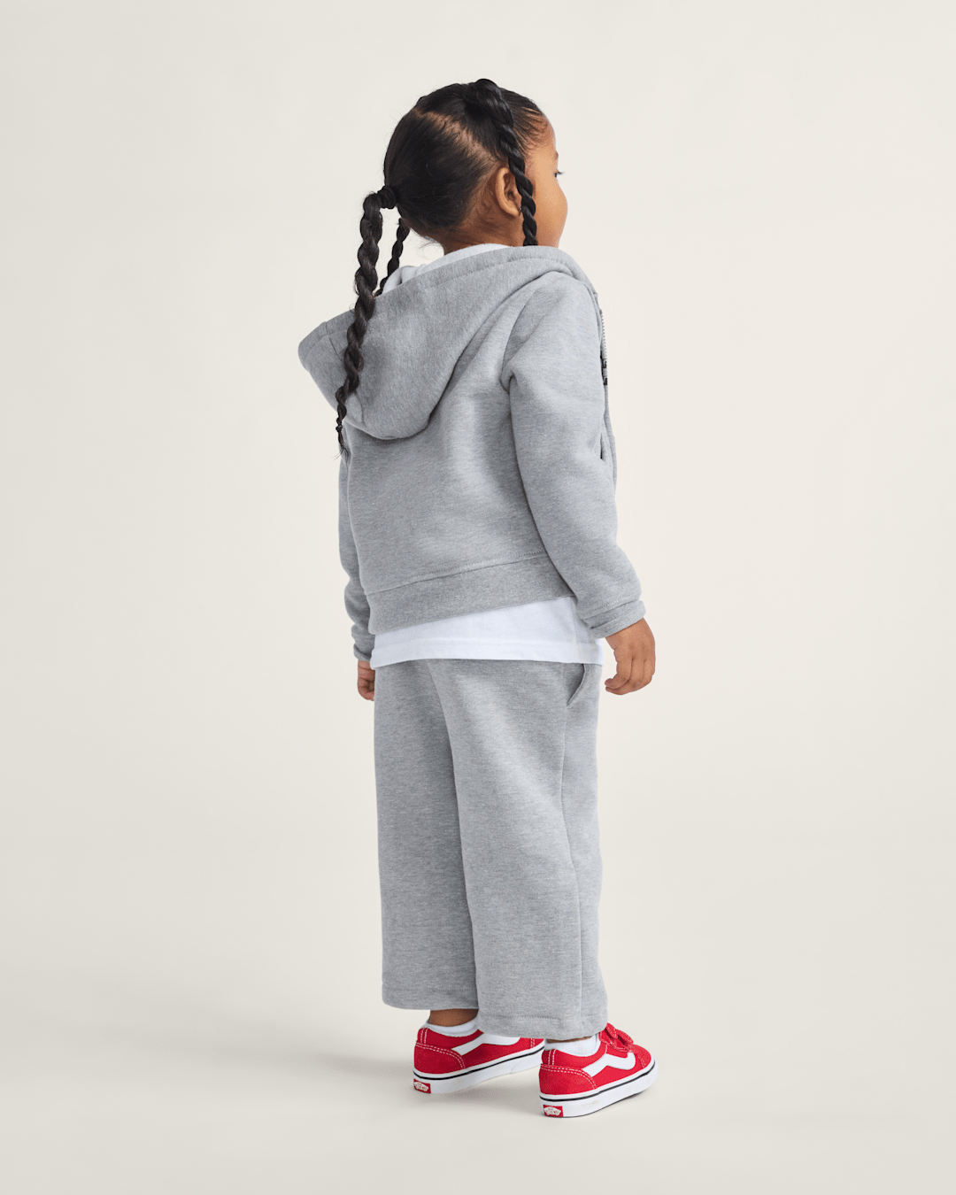 Little Kids Checker Cherries Pullover Hoodie in Cement Heather Grey | Vans sale