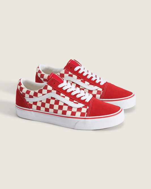 Old Skool Checkerboard Shoe in Checkerboard Racing Red / White | Vans on sale