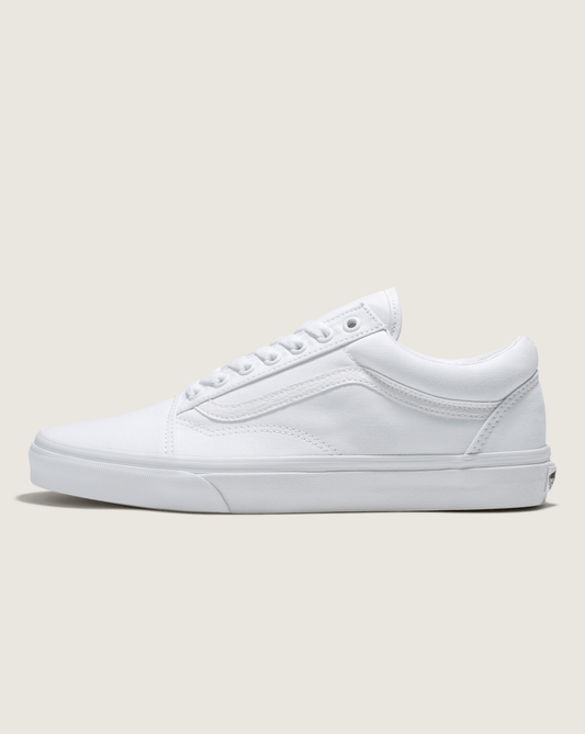 Old Skool Wide Canvas True White Classics Shoe | Vans online