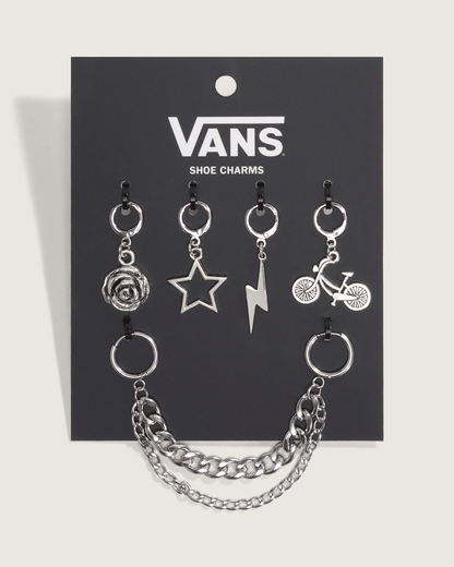 Vans Bold and Bloom Shoe Charm Set in Grey | Vans online