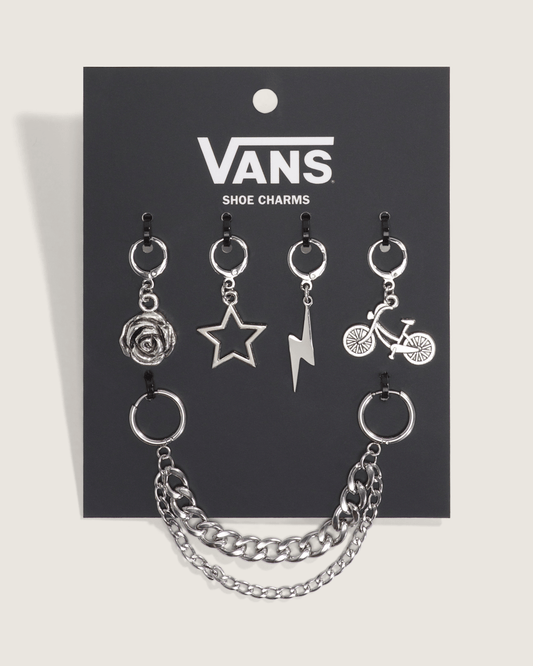 Vans Bold and Bloom Shoe Charm Set in Grey | Vans online