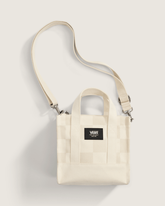 Lil Pergs Checkerboard Tote Bag in Oatmeal Beige | Vans near me