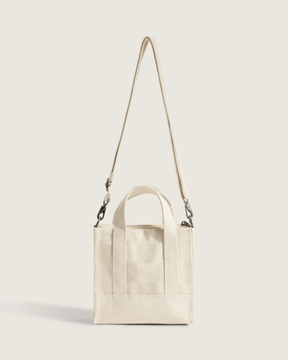 Lil Pergs Checkerboard Tote Bag in Oatmeal Beige | Vans near me