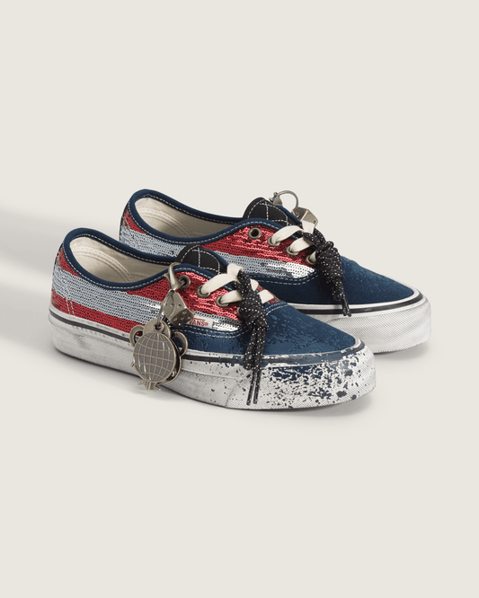 Premium Authentic "Charms" Shoe in Red / Navy | Vans online