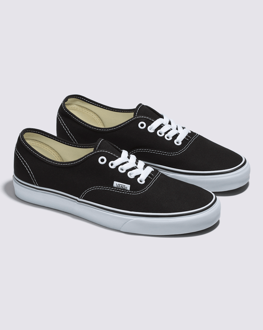 Authentic Wide Shoe in Black / White | Vans on sale