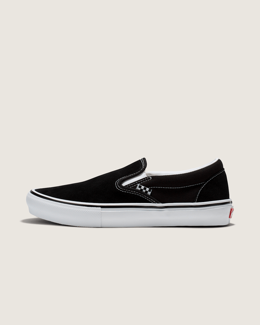 Skate Slip-On Black/White Skate Shoe | Vans outlet