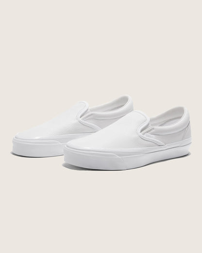 Premium Classic Slip-On Shoe in White | Vans discount