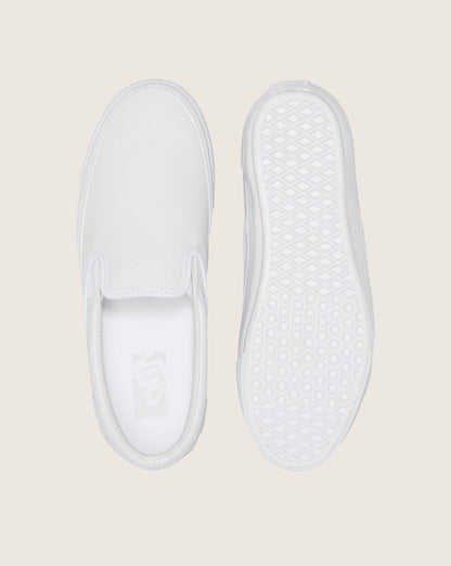 Premium Classic Slip-On Shoe in White | Vans discount