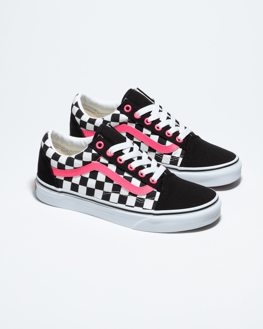 Customs Old Skool Checkerboard Wide Shoe in Customs | Vans outlet
