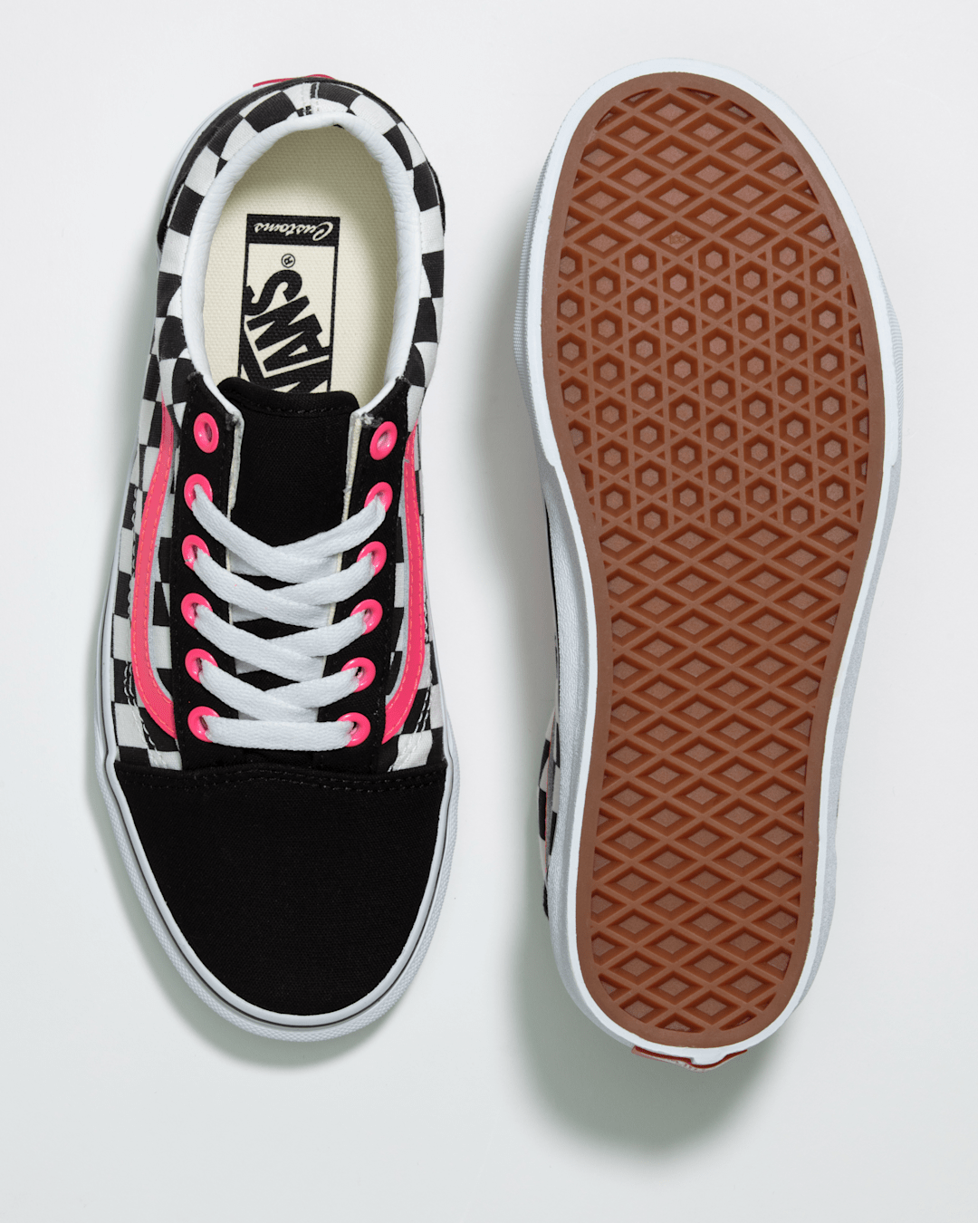 Customs Old Skool Checkerboard Wide Shoe in Customs | Vans outlet